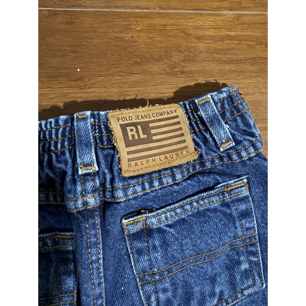 Vintage Ralph Lauren Polo Boy's Jeans Classic Dark Blue‎ Casual Comfort Size 5 - Picture 7 of 9